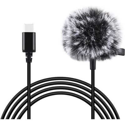 Puluz Mikrofon USB-C Lavalier - 1,5m - Mikrofon Puluz Mikrofon USB-C Lavalier - 1,5m - Mikrofon