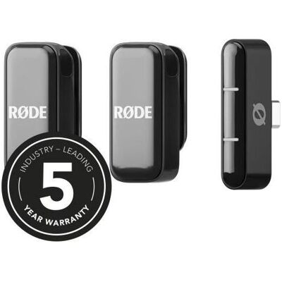 RØDE Wireless Micro Drahtloses Mikrofon-System USB-C mit Tuch, Mikrofon RØDE Wireless Micro Drahtloses Mikrofon-System USB-C mit Tuch, Mikrofon