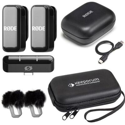 RØDE Wireless Micro Drahtloses Mikrofon-System USB-C mit Soft-Case, Mikrofon RØDE Wireless Micro Drahtloses Mikrofon-System USB-C mit Soft-Case, Mikrofon