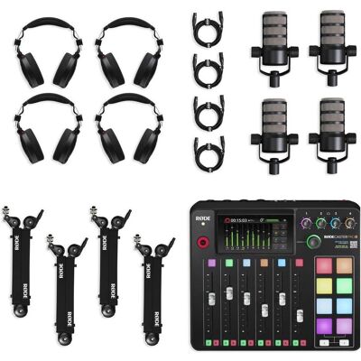 RØDE RØDE Red Four-Person Podcasting Bundle (RD117957), Mikrofon RØDE RØDE Red Four-Person Podcasting Bundle (RD117957), Mikrofon
