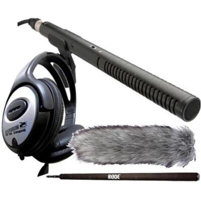 RØDE NTG-1 - Windschutz - Boompole und Kopfhörer, Mikrofon RØDE NTG-1 - Windschutz - Boompole und Kopfhörer, Mikrofon