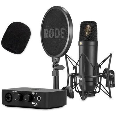 RØDE Mikrofon NT1-Kit Studio-Mikrofon mit AI-1 Interface und Popschutz, Mikrofon RØDE Mikrofon NT1-Kit Studio-Mikrofon mit AI-1 Interface und Popschutz, Mikrofon