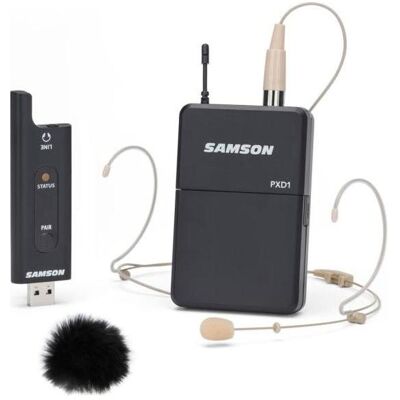 Samson XPD2 USB Wireless Systemmit Windschutz, Mikrofon Samson XPD2 USB Wireless Systemmit Windschutz, Mikrofon