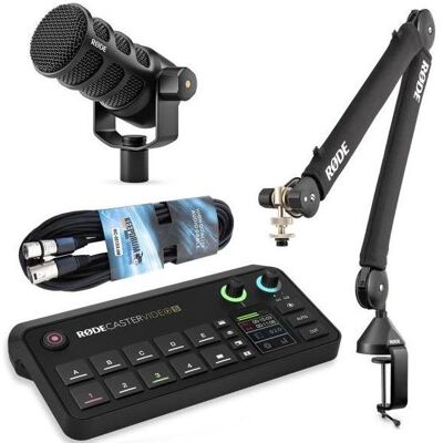 RØDE Rodecaster Video S Produktions-Konsole Podmic-USB Bundle, Streaming Deck, Schwarz RØDE Rodecaster Video S Produktions-Konsole Podmic-USB Bundle, Streaming Deck, Schwarz