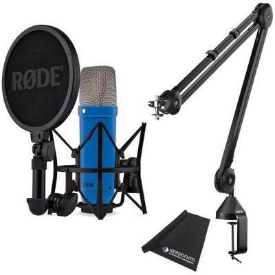 RØDE NT1 Signature Cobalt Blau Mikrofon mit PSA-1 Gelenkarm, Mikrofon RØDE NT1 Signature Cobalt Blau Mikrofon mit PSA-1 Gelenkarm, Mikrofon
