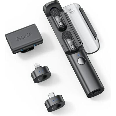 Boya Magic-03 Al-Powered Transformable Wireless Microphone, Mikrofon Boya Magic-03 Al-Powered Transformable Wireless Microphone, Mikrofon
