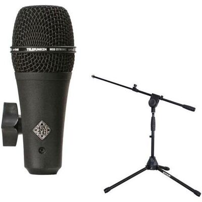 Telefunken M80-SH Black dynamisches Mikrofon mit Stativ, Mikrofon Telefunken M80-SH Black dynamisches Mikrofon mit Stativ, Mikrofon