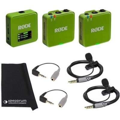 RØDE Wireless GO Gen 3 Grün mit 2x Smartlav und 2x SC3, Mikrofon RØDE Wireless GO Gen 3 Grün mit 2x Smartlav und 2x SC3, Mikrofon