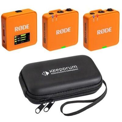 RØDE Mikrofon-Funksystem Wireless GO Gen 3 Orange mit Softcase, Mikrofon RØDE Mikrofon-Funksystem Wireless GO Gen 3 Orange mit Softcase, Mikrofon