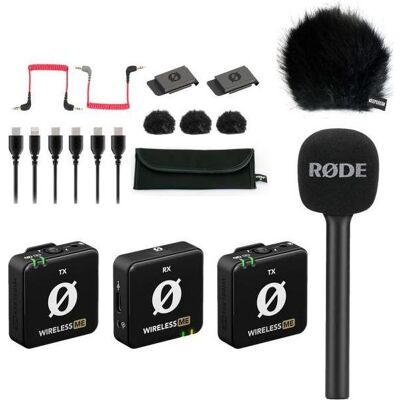 RØDE Wireless ME Dual Funk-Mikrofon Interview Set 1 BK, Mikrofon RØDE Wireless ME Dual Funk-Mikrofon Interview Set 1 BK, Mikrofon
