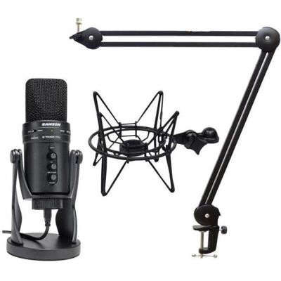 Samson G-Track Pro mit Spinne Schwarz mit Gelenkarm, Mikrofon Samson G-Track Pro mit Spinne Schwarz mit Gelenkarm, Mikrofon