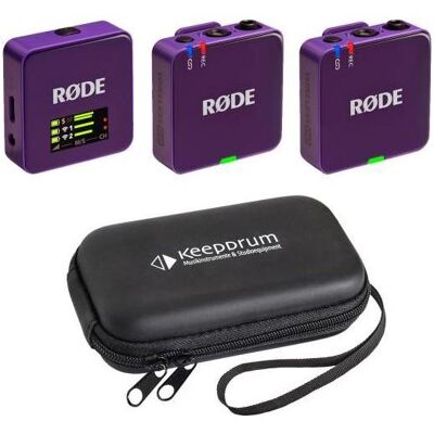 RØDE Mikrofon-Funksystem Wireless GO Gen 3 Lila mit Softcase, Mikrofon RØDE Mikrofon-Funksystem Wireless GO Gen 3 Lila mit Softcase, Mikrofon