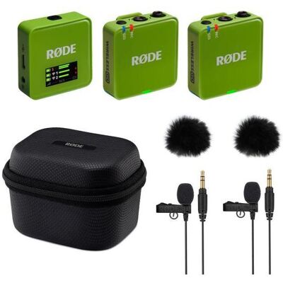 RØDE Wireless GO Gen 3 Grün mit Charge Case + 2x Lavalier GO und 2x WS05, Mikrofon RØDE Wireless GO Gen 3 Grün mit Charge Case + 2x Lavalier GO und 2x WS05, Mikrofon