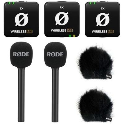 RØDE Wireless ME Dual Funk-Mikrofon Interview Set 2 BK, Mikrofon RØDE Wireless ME Dual Funk-Mikrofon Interview Set 2 BK, Mikrofon