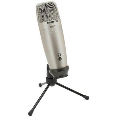 Samson USB Kondensator-Mikrofon C01U Pro mit Gelenkarm Weiss, Mikrofon Samson USB Kondensator-Mikrofon C01U Pro mit Gelenkarm Weiss, Mikrofon