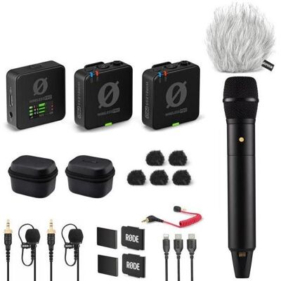 RØDE Wireless Pro Mikrofon-Set mit Handmikrofon und Windschutz, Mikrofon RØDE Wireless Pro Mikrofon-Set mit Handmikrofon und Windschutz, Mikrofon