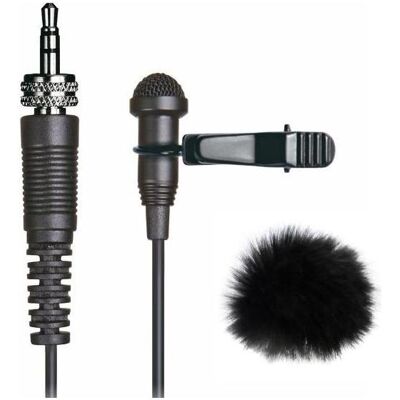 Tascam - TM-10LB - Schwarz - 160 cm Kabel - Lavalier-Mikrofon Tascam - TM-10LB - Schwarz - 160 cm Kabel - Lavalier-Mikrofon