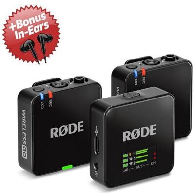 RØDE Mikrofon-Funksystem Wireless GO Gen 3 + Bonus In-Ear Kopfhörer, Mikrofon RØDE Mikrofon-Funksystem Wireless GO Gen 3 + Bonus In-Ear Kopfhörer, Mikrofon