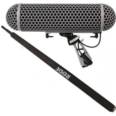 RØDE Blimp Windschutz-System mit Micro Boompole (Fell, Korb), Mikrofon Windschutz RØDE Blimp Windschutz-System mit Micro Boompole (Fell, Korb), Mikrofon Windschutz