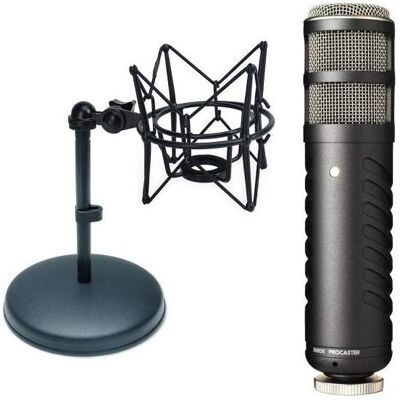 RØDE Procaster Mikrofon mit keepdrum Tischstativ und Spinne Schwarz, Mikrofon RØDE Procaster Mikrofon mit keepdrum Tischstativ und Spinne Schwarz, Mikrofon