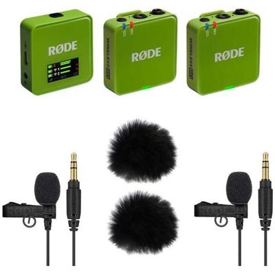 RØDE Wireless GO Gen 3 Grün mit 2x Lavalier GO und 2x WS05, Mikrofon RØDE Wireless GO Gen 3 Grün mit 2x Lavalier GO und 2x WS05, Mikrofon