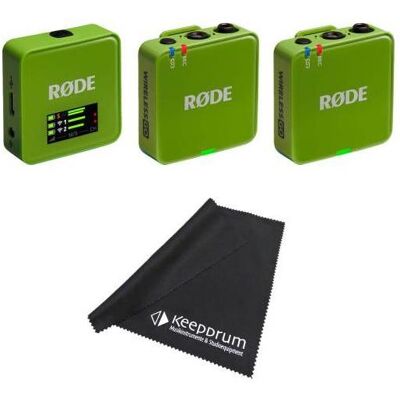 RØDE Mikrofon-Funksystem Wireless GO Gen 3 Grün mit Tuch, Mikrofon RØDE Mikrofon-Funksystem Wireless GO Gen 3 Grün mit Tuch, Mikrofon