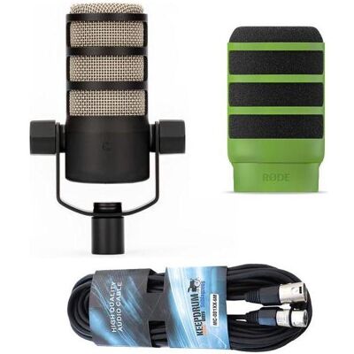 RØDE Mikrofon Podmic mit WS14G Popschutz und Kabel, Mikrofon RØDE Mikrofon Podmic mit WS14G Popschutz und Kabel, Mikrofon