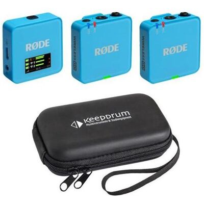 RØDE Mikrofon-Funksystem Wireless GO Gen 3 Blau mit Softcase, Mikrofon RØDE Mikrofon-Funksystem Wireless GO Gen 3 Blau mit Softcase, Mikrofon