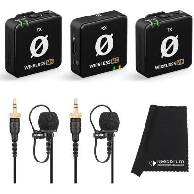 RØDE Wireless ME Dual mit 2x Lavalier II und Tuch, Mikrofon RØDE Wireless ME Dual mit 2x Lavalier II und Tuch, Mikrofon
