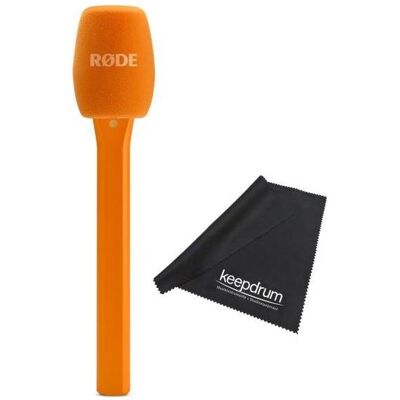 RØDE Interview Micro Handadapter für Wireless Micro Orange mit Tuch, Mikrofon Zubehör RØDE Interview Micro Handadapter für Wireless Micro Orange mit Tuch, Mikrofon Zubehör