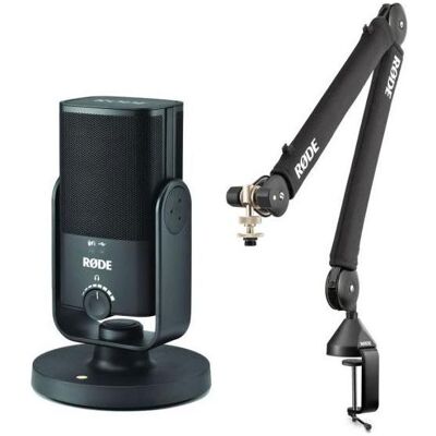 RØDE NT-USB Mini Mikrofon mit PSA1+ Gelenkarm-Stativ (Podcasting, Live, Büro) RØDE NT-USB Mini Mikrofon mit PSA1+ Gelenkarm-Stativ (Podcasting, Live, Büro)