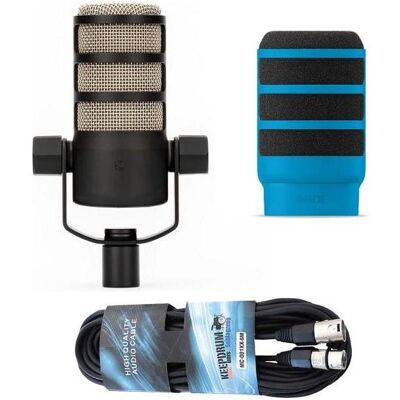 RØDE Mikrofon Podmic mit WS14B Popschutz und Kabel, Mikrofon RØDE Mikrofon Podmic mit WS14B Popschutz und Kabel, Mikrofon
