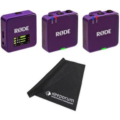 RØDE Mikrofon-Funksystem Wireless GO Gen 3 Lila mit Tuch, Mikrofon RØDE Mikrofon-Funksystem Wireless GO Gen 3 Lila mit Tuch, Mikrofon