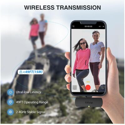 Fifine M8 Wireless Lavalier Recording Mini Microphone kit, 1 receiver and 2 mics, Type-C, Mikrofon Fifine M8 Wireless Lavalier Recording Mini Microphone kit, 1 receiver and 2 mics, Type-C, Mikrofon