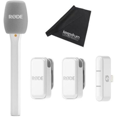 RØDE Mikrofon-Funksystem Wireless Micro Lightning Interview Set Weiss, Mikrofon RØDE Mikrofon-Funksystem Wireless Micro Lightning Interview Set Weiss, Mikrofon