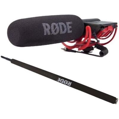 RØDE VideoMic Rycote mit Micro Boompole 2m, Mikrofon RØDE VideoMic Rycote mit Micro Boompole 2m, Mikrofon