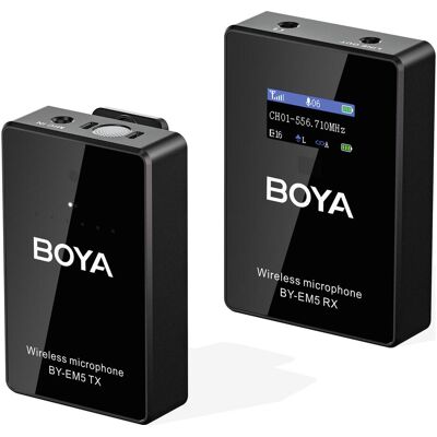 BOYA Drahtloses UHF-Mikrofon - BOYA BY-EM5-K1 BOYA Drahtloses UHF-Mikrofon - BOYA BY-EM5-K1