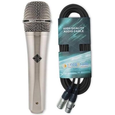 Telefunken Mikrofon M80 Satin Chome mit XLR-Kabel, Mikrofon Telefunken Mikrofon M80 Satin Chome mit XLR-Kabel, Mikrofon