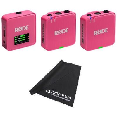 RØDE Mikrofon-Funksystem Wireless GO Gen 3 Pink mit Tuch, Mikrofon RØDE Mikrofon-Funksystem Wireless GO Gen 3 Pink mit Tuch, Mikrofon