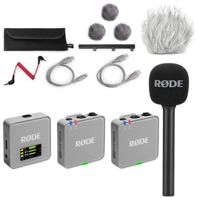 RØDE Mikrofon-Funksystem Wireless GO Gen 3 Grau Interview Set 1, Mikrofon RØDE Mikrofon-Funksystem Wireless GO Gen 3 Grau Interview Set 1, Mikrofon