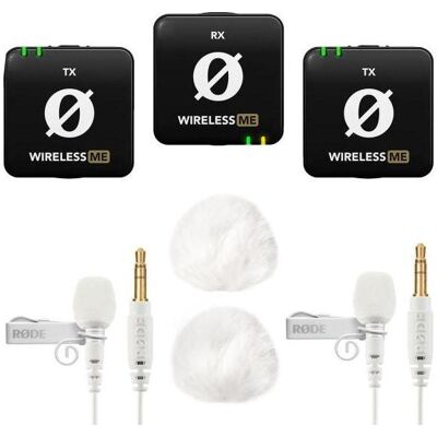 RØDE Wireless ME Dual - 2x Lavalier GO WH, 2x WS05WH - Wireless-Mikrofon-System RØDE Wireless ME Dual - 2x Lavalier GO WH, 2x WS05WH - Wireless-Mikrofon-System