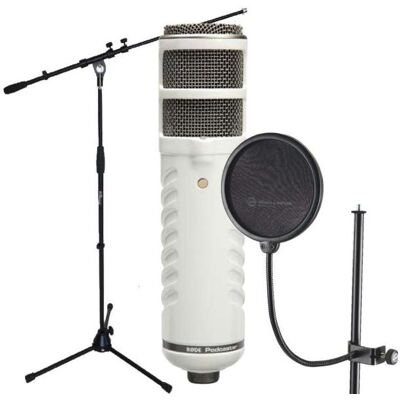 RØDE Podcaster mit K&M 23956 Popschutz mit Ständer, Mikrofon RØDE Podcaster mit K&M 23956 Popschutz mit Ständer, Mikrofon