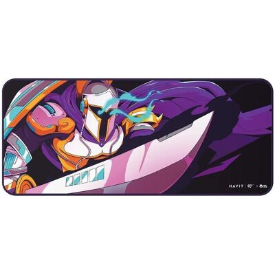 Havit Tapis de souris Gaming MP862 VKS - Taille L (Noir/Violet) (L), Mausmatte, Schwarz, Violett Havit Tapis de souris Gaming MP862 VKS - Taille L (Noir/Violet) (L), Mausmatte, Schwarz, Violett