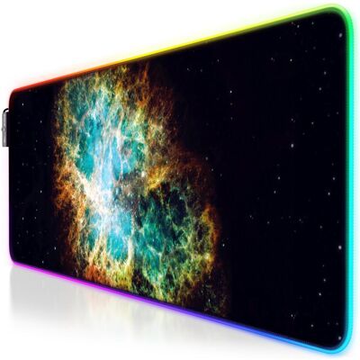 Titanwolf RGB Gaming Mauspad - Galaxie Grün - 800x300mm - Mausmatte Titanwolf RGB Gaming Mauspad - Galaxie Grün - 800x300mm - Mausmatte