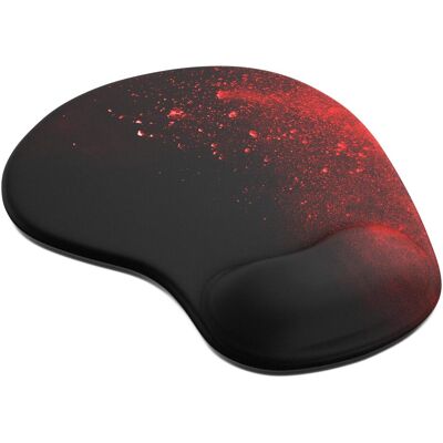 Titanwolf Gaming Mauspad mit ergonomischer Handgelenkauflage, Office Mausmatte mit Gelpolster, Blood, Mausmatte, Schwarz Titanwolf Gaming Mauspad mit ergonomischer Handgelenkauflage, Office Mausmatte mit Gelpolster, Blood, Mausmatte, Schwarz