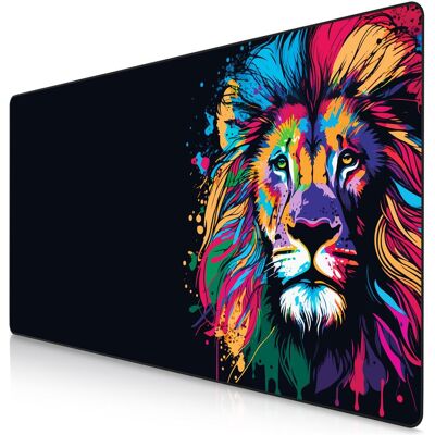 Titanwolf Gaming Mauspad, XXXL Speed Mausmatte 1200 x 600 mm, Geschwindigkeit & Präzision, Colour Lion (XXL), Mausmatte, Mehrfarbig Titanwolf Gaming Mauspad, XXXL Speed Mausmatte 1200 x 600 mm, Geschwindigkeit & Präzision, Colour Lion (XXL), Mausmatte, Mehrfarbig