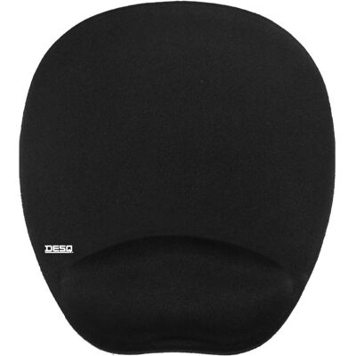 Desq Mauspad mit Memory-Handgelenkauflage, Mausmatte, Schwarz Desq Mauspad mit Memory-Handgelenkauflage, Mausmatte, Schwarz