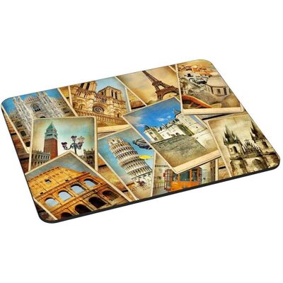 Pedea Gaming Office Mauspad L vintage travel mit vernähten Rändern und rutschfester Unterseite, Mausmatte, Mehrfarbig Pedea Gaming Office Mauspad L vintage travel mit vernähten Rändern und rutschfester Unterseite, Mausmatte, Mehrfarbig