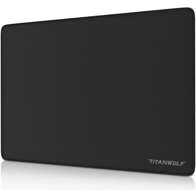 Titanwolf Gaming Mauspad, 350 x 250mm Speed Mausmatte, 3mm Höhe, rutschfest, strapazierfähig (L), Mausmatte, Schwarz Titanwolf Gaming Mauspad, 350 x 250mm Speed Mausmatte, 3mm Höhe, rutschfest, strapazierfähig (L), Mausmatte, Schwarz
