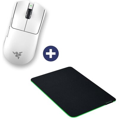 Razer Hero-Bundle Viper V3 Pro weiss (M), Mausmatte, Weiss Razer Hero-Bundle Viper V3 Pro weiss (M), Mausmatte, Weiss